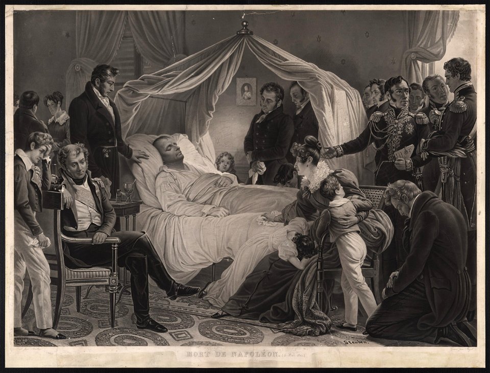 Mort de Napoléon (5 mai 1821) - peint par Steuben; gravé par Jazet. LCCN2004670553