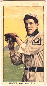 Moser, Oakland Team, baseball card portrait LCCN2008677046