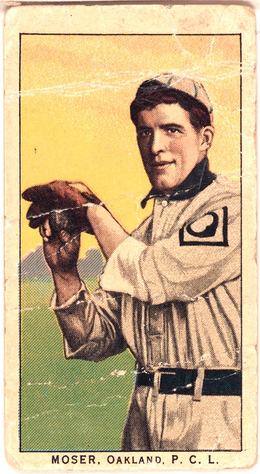 Moser, Oakland Team, baseball card portrait LCCN2008677046