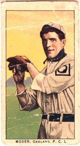 Moser, Oakland Team, baseball card portrait LCCN2008677046