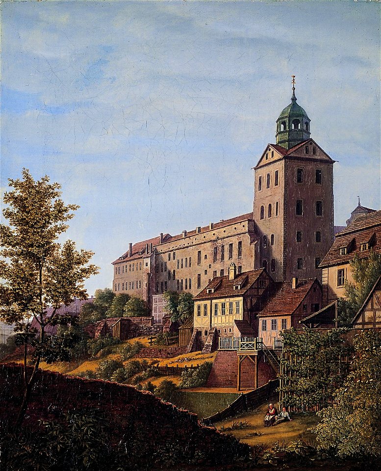Ludwig August Most - Schloß Stettin, von der Mitternachtsseite (1828)