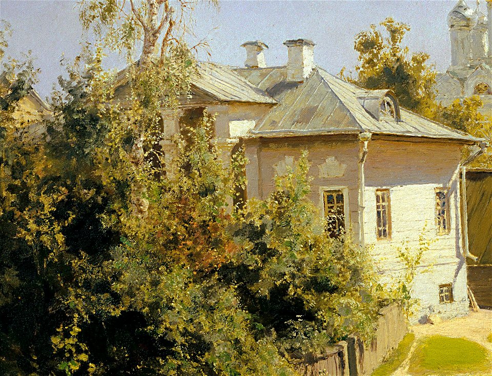 Moscow Courtyard (Polenov, 1878) - Google Art Project detail2