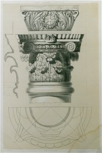 Mosque of Eski Djouma Thessalonica Capitals - Texier Charles - 1864