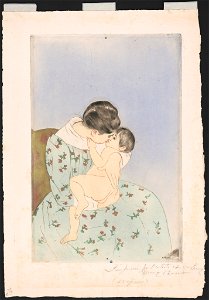 Mother's kiss - Mary Cassatt ; MC (monogram). LCCN2015646310