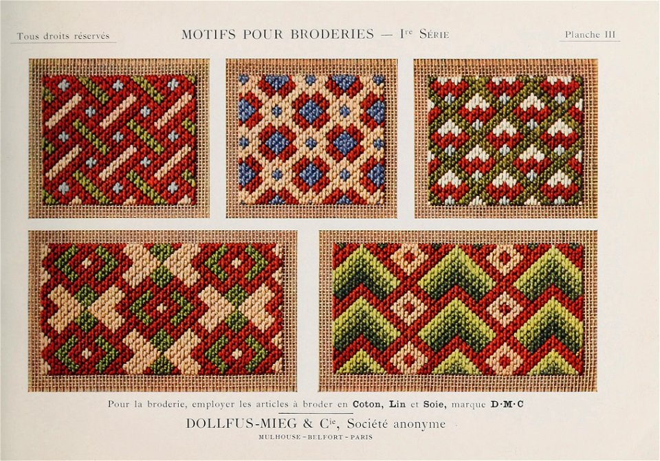 Motifs pour Broderies - 1re série - Planche 03
