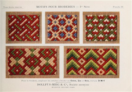 Motifs pour Broderies - 1re série - Planche 03