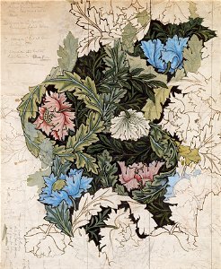 Morris & COMPANY, London - Wreath - Google Art Project. Free illustration for personal and commercial use.