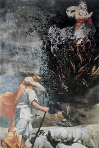 Mosè e il roveto ardente (Moretto)