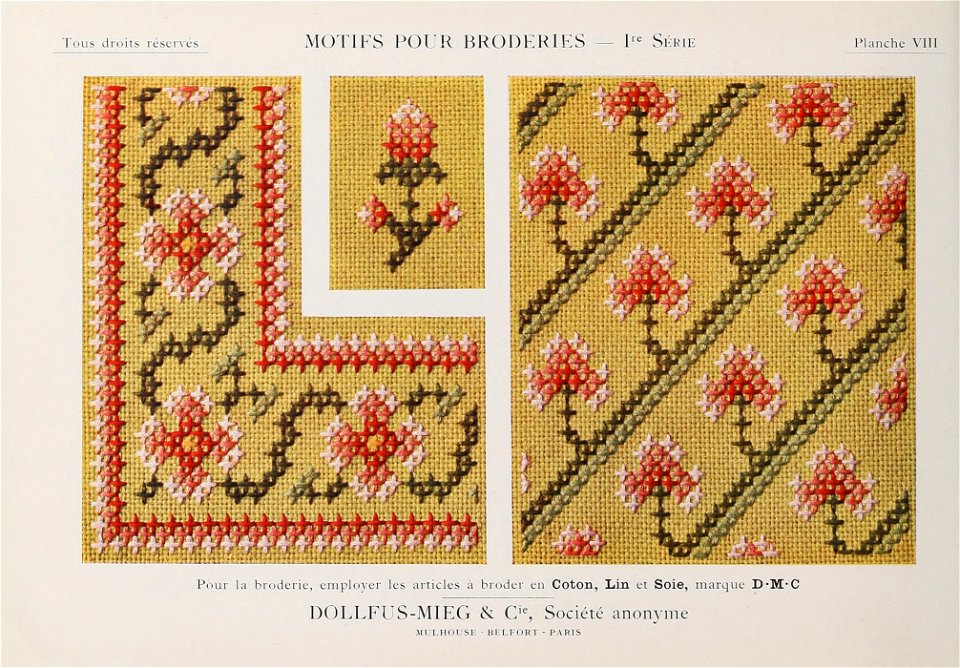 Motifs pour Broderies - 1re série - Planche 08