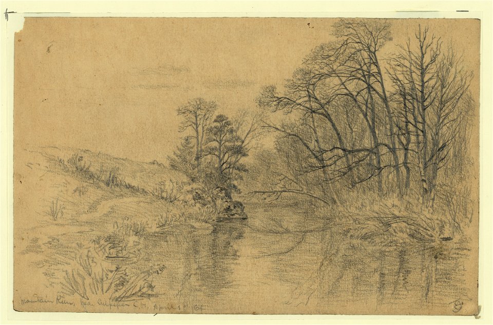 Mountain Run near Culpepper (sic) Court House, Apr. 1, 1864 LCCN2004661538