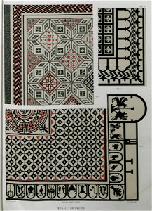 Mosaic pavements - Texier Charles - 1864