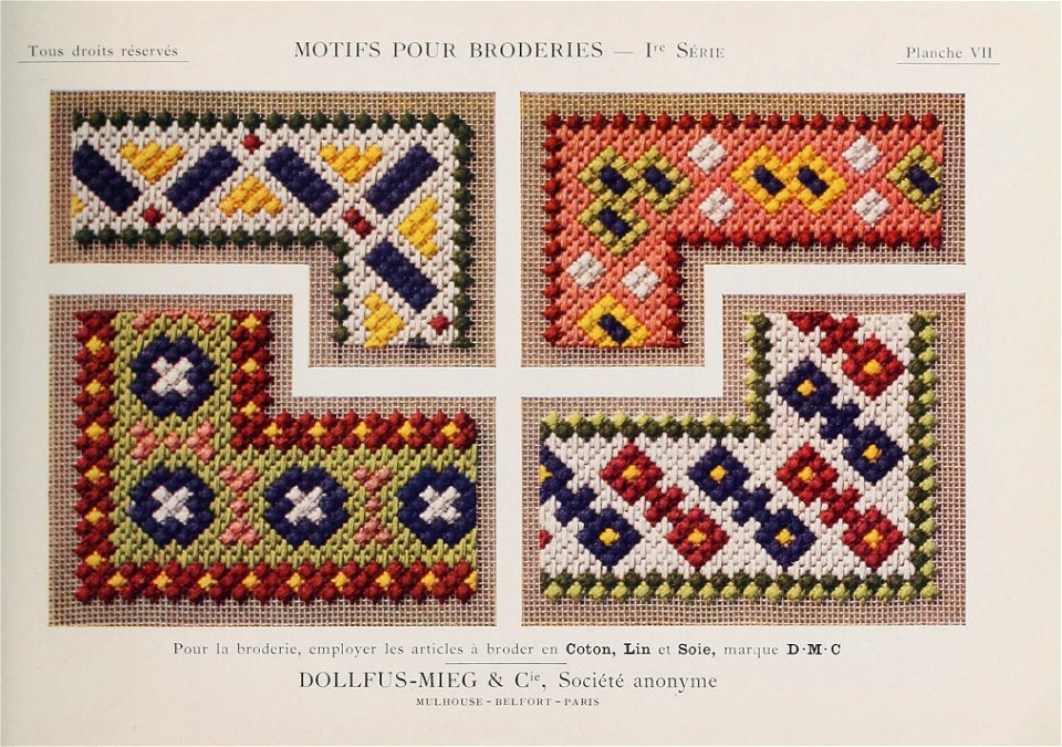 Motifs pour Broderies - 1re série - Planche 07