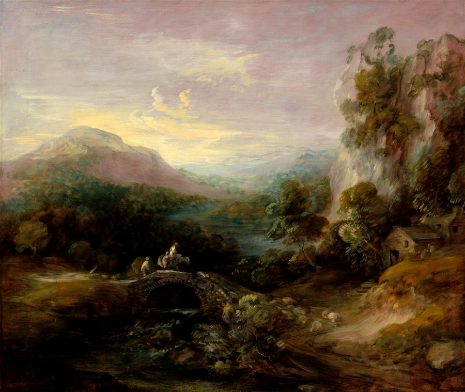 Mountain Landscape with Bridge A30099