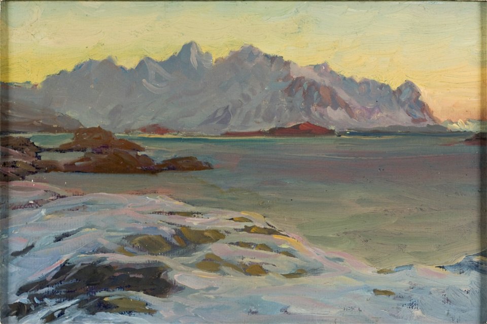 Mountains. Study from North Norway (Anna Boberg) - Nationalmuseum - 21358