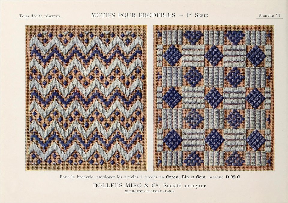 Motifs pour Broderies - 1re série - Planche 06