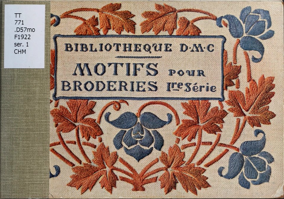 Motifs pour Broderies - 1re série - 00 cover front