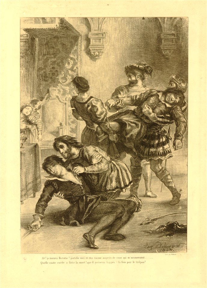 Mort d'Hamlet (Act.V Sc.II) (Death of Hamlet) (BM 1918,0629.9)