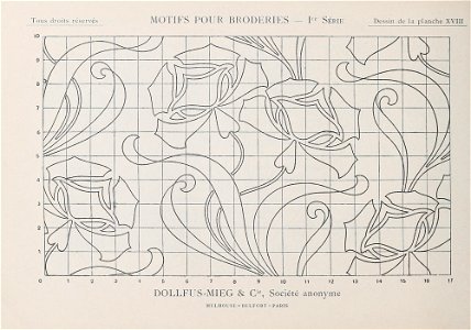 Motifs pour Broderies - 1re série - Planche 18 Dessin
