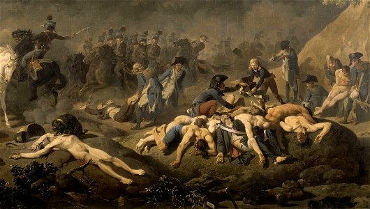 Mots au combat dépouillés de leurs uniformes et armes en 1797
