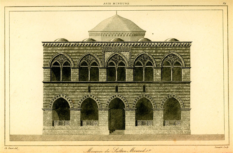 Mosquée du sultan Mourad Ier à Broussa - Texier Charles Félix Marie - 1882