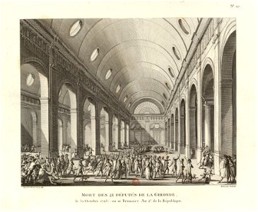 Mort des 21 députés de la Gironde le 31 octobre 1793
