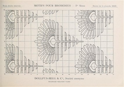 Motifs pour Broderies - 1re série - Planche 29 Dessin