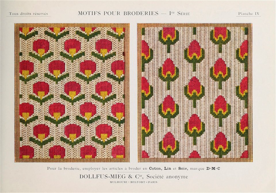 Motifs pour Broderies - 1re série - Planche 09