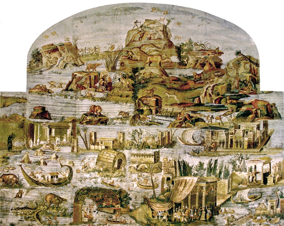 Mosaïque nilotique, Praeneste, Italie