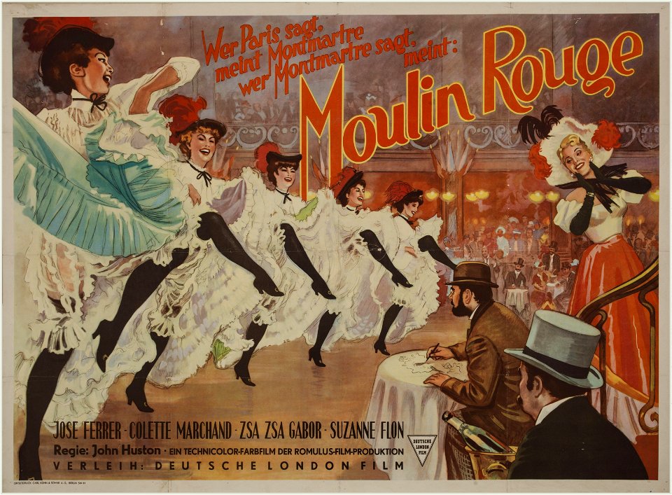 Moulin Rouge 1954 Moulin Rouge (film de John Huston) (affiche)