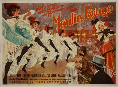 Moulin Rouge 1954 Moulin Rouge (film de John Huston) (affiche)