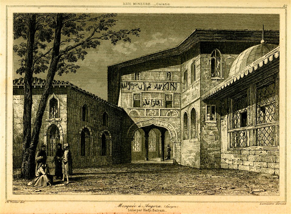 Mosquée de Hadji Baïram à Angora - Texier Charles Félix Marie - 1882