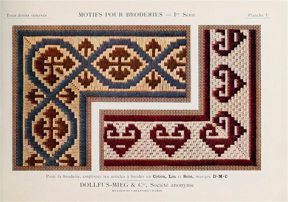 Motifs pour Broderies - 1re série - Planche 05