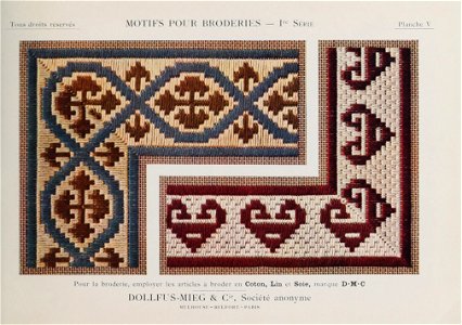 Motifs pour Broderies - 1re série - Planche 05