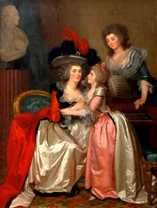 MOSNIER Jean-Laurent 1785c La famille Bergeret de Grandcourt