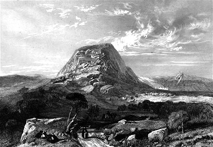 Mount Tabor, Illustration for La Terre-Sainte et les lieux illustrés par les apôtres, by Adrien Egron, 1837 (21)