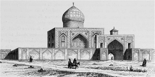 Mosque and tomb Qazvin by Pascal Coste
