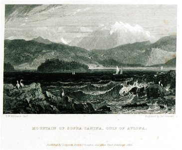 Mountain of Sopra Canina, Gulf of Avlona - Williams Hugh William - 1829
