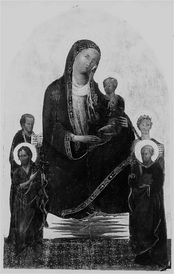 Master of the Bracciolini Chapel - Virgin and Child with Saints John the Baptist, James, Peter, and a Virgin Martyr (Catherine^) - 03.563 - Museum of Fine Arts