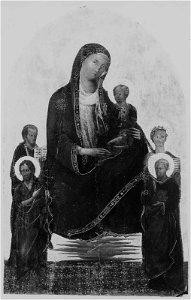 Master of the Bracciolini Chapel - Virgin and Child with Saints John the Baptist, James, Peter, and a Virgin Martyr (Catherine^) - 03.563 - Museum of Fine Arts