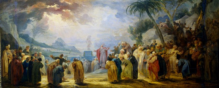 Mozes verkiest de zeventig oudsten Rijksmuseum SK-A-1783