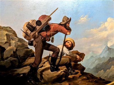 Mountain Jack and a Wandering Miner . Free illustration for personal and commercial use.