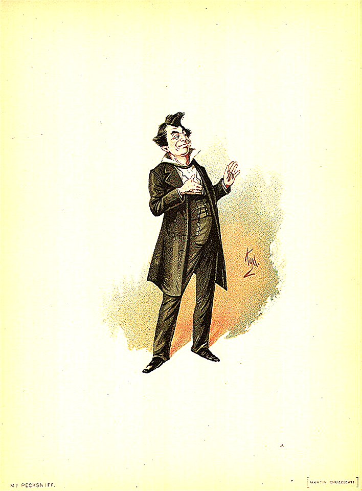 Mr Pecksniff 1889 Dickens Martin Chuzzlewit character by Kyd (Joseph Clayton Clarke)