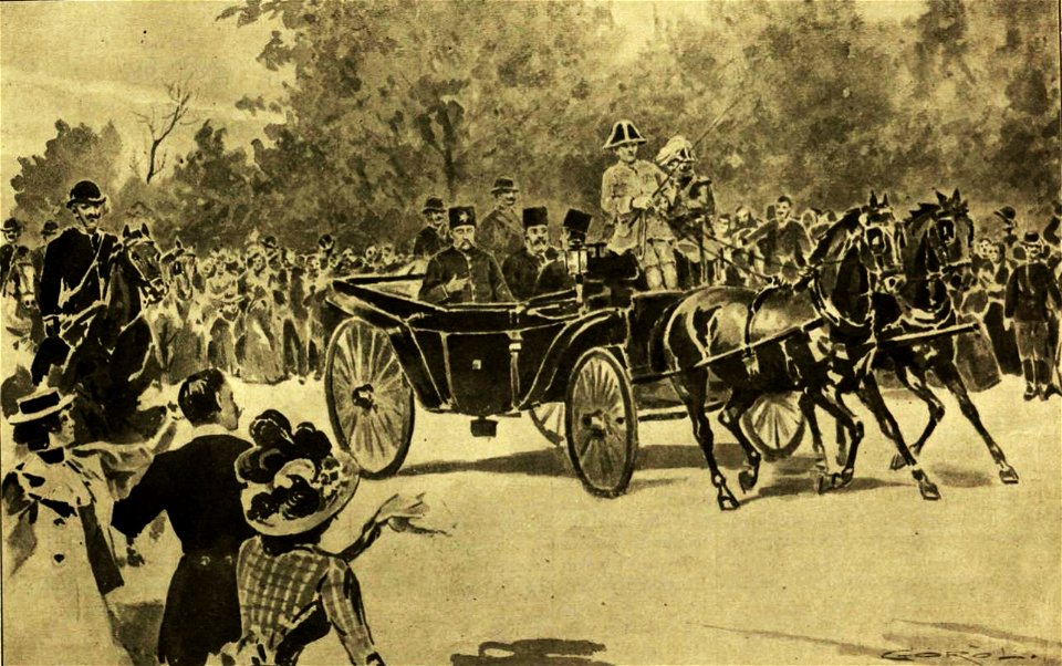 Mozaffar al-Din Shah Qajar in Budapest - Goró