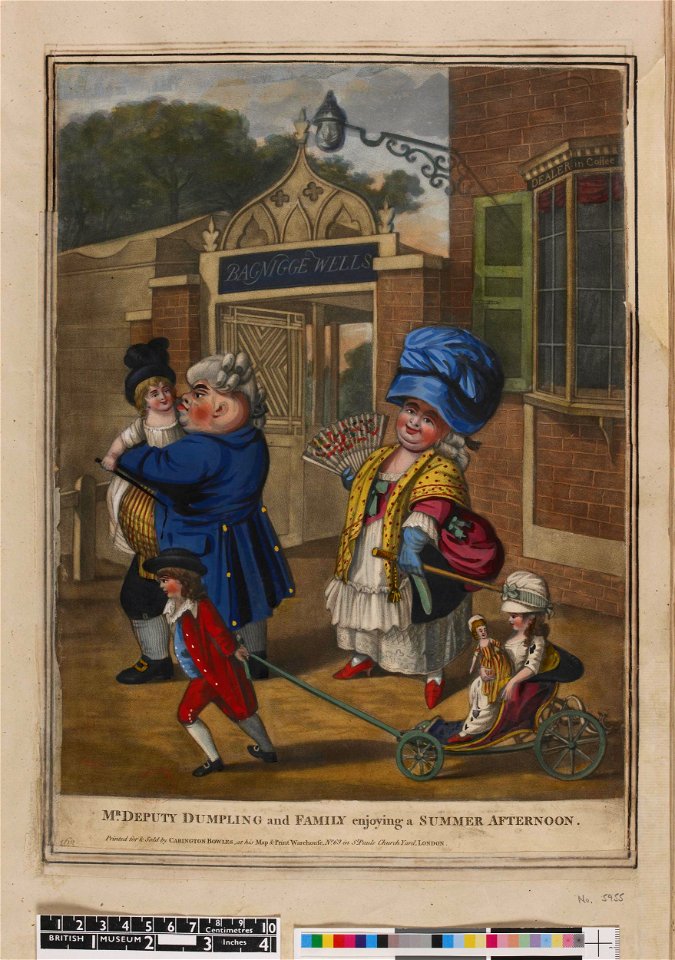 Mr Deputy Dumpling and Family enjoying a Summer Afternoon (BM 1935,0522.2.43)