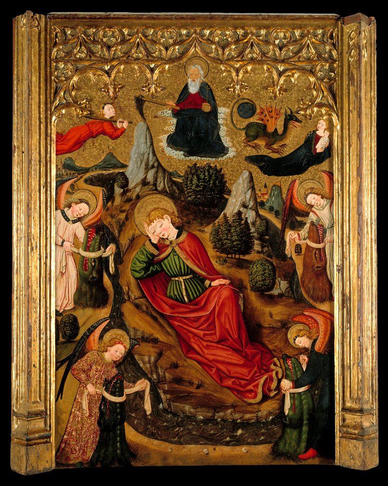 Master of Aiguatèbia - Saint John the Evangelist's Dream at Patmos - Google Art Project