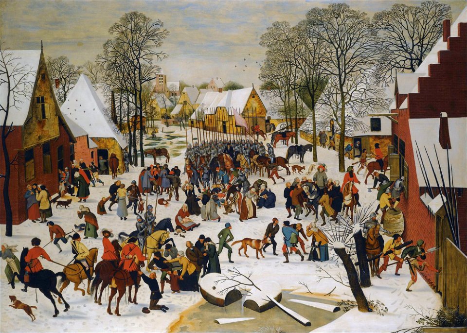 Massacre of the innocents by Pieter Brueghel the younger (1564-16378)