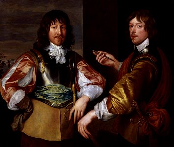 Mountjoy Blount, 1st Earl of Newport; George Goring, Baron Goring by Sir Anthony Van Dyck