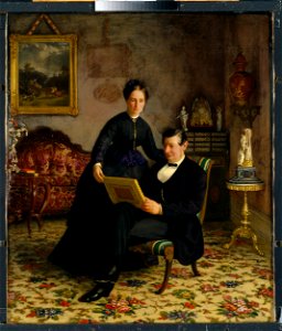 Mr Robert Constantin and Mrs Maria Eleonora Berggren (Gottfrid Virgin) - Nationalmuseum - 22812