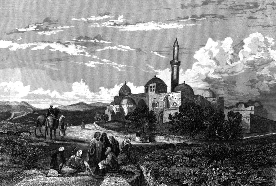 Mount Zion, Illustration for La Terre-Sainte et les lieux illustrés par les apôtres, by Adrien Egron, 1837 (12)