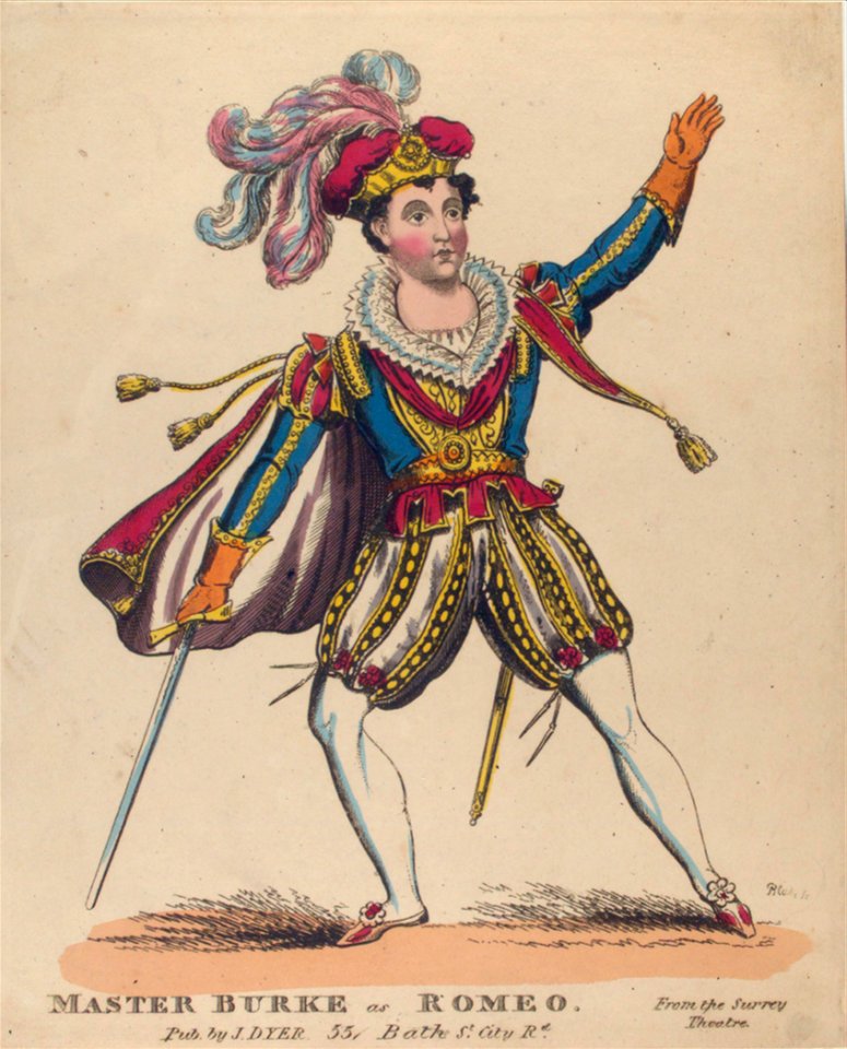 Master Burke as Romeo. (From the Surrey Theatre) - NYPL1156845